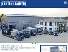 Tablet Screenshot of lantenhammer.com